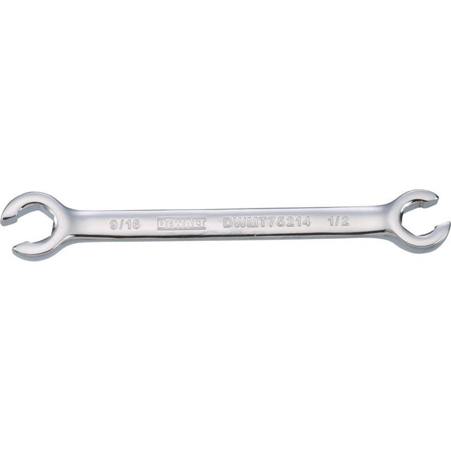 DeWalt 1/2 in. X 9/16 in. SAE Flare Nut Wrench 1 pc