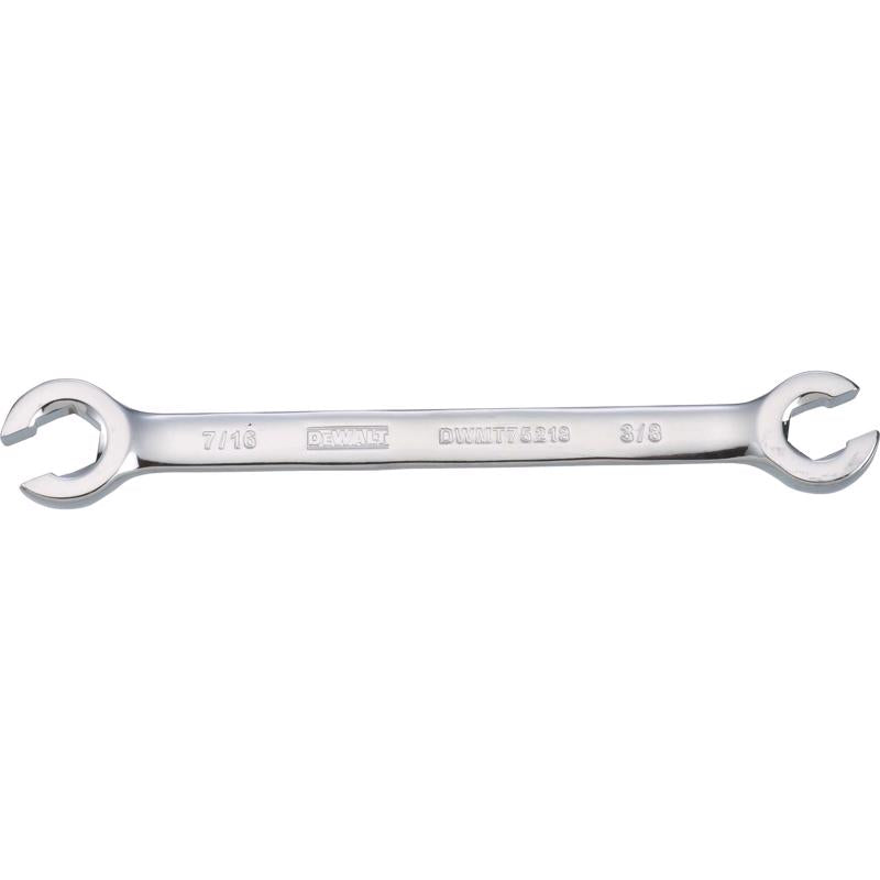 DeWalt 3/8 in. X 7/16 in. SAE Flare Nut Wrench 1 pc