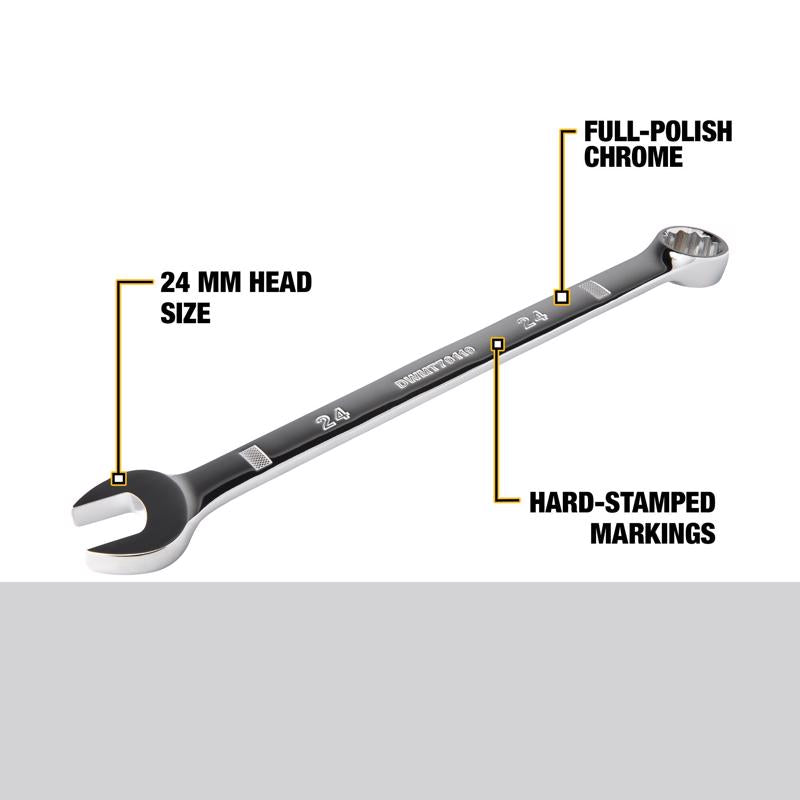 DeWalt 24 mm Metric Combination Wrench 1 pc