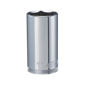 DeWalt 1-1/4 in. X 1/2 in. drive SAE 6 Point Deep Socket 1 pc