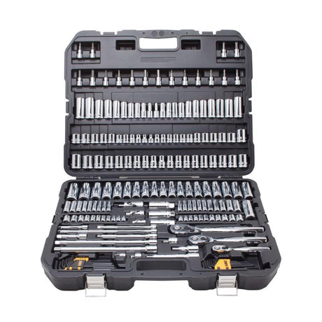 DeWalt 1/4 & 3/8 & 1/2 in. drive Metric/SAE Mechanic's Tool Set 192 pc