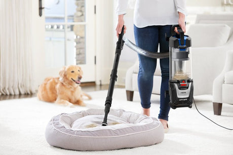 Bissell CLEANVIEW 3832 Upright Vacuum Cleaner, Washable Filter, 25 ft L Cord, Black with Cobalt Blue