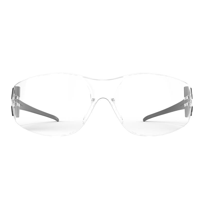 Edge Eyewear Anti-Fog Viso Safety Glasses Clear Lens Black Frame