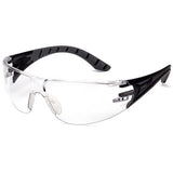 Edge Eyewear Anti-Fog Viso Safety Glasses Clear Lens Black Frame