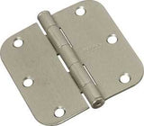 National Hardware N830-242 Door Hinge, 3-1/2 in H Door Leaf, 3-1/2 in L x 3-1/2 in W, Cold Rolled Steel, Satin Nickel