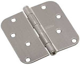 National Hardware N830-243 Door Hinge, 4 in H Door Leaf, 4 in L x 4 in W, Cold Rolled Steel, Satin Nickel, 50 lb