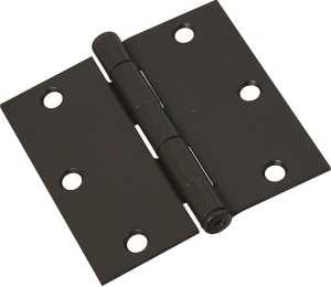 National Hardware N830-203 Door Hinge, 3-1/2 in H Door Leaf, 3-1/2 in L x 3-1/2 in W, Steel, Oil-Rubbed Bronze