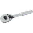 Stanley 1/4 in. drive SAE Quick Release Pear Head Ratchet 72 teeth