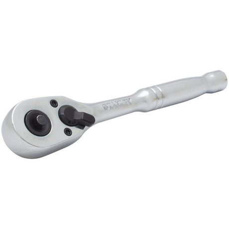 Stanley 1/4 in. drive SAE Quick Release Pear Head Ratchet 72 teeth