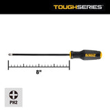 DeWalt Toughseries 2 Size X 8 in. L Screwdriver 1 pk