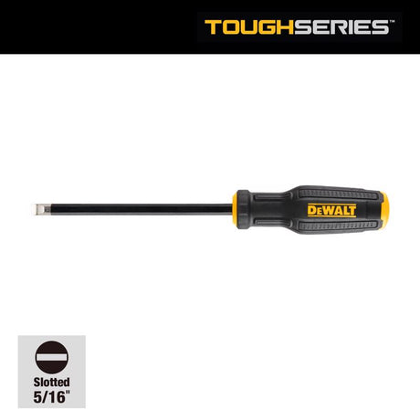 DeWalt Toughseries 5/16 slot X 6 in. L Screwdriver 1 pk