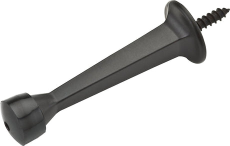 National Hardware N830-138 Door Stop, 1 in Dia Base, 3 in Projection, Plastic/Rubber/Zinc, Oil-Rubbed Bronze