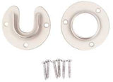 National Hardware V8600 Series S822-082 Closet Flange Set, Zinc, Satin Nickel