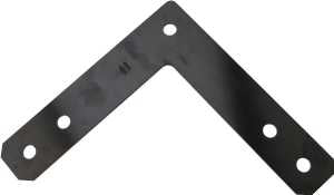 National Hardware 1177BC Series N266-475 Corner Brace, 12 in L, 2-1/2 in W, 12 in H, Steel, 3/16 in Thick Material
