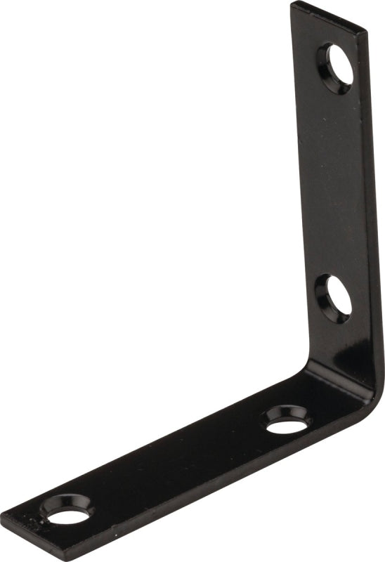 National Hardware 115BC Series N266-483 Corner Brace, 3-1/8 in L, 3/4 in W, 3-1/8 in H, Steel, 0.11 in Thick Material