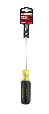 Ace 1/4 in. X 6 in. L Slotted Screwdriver 1 pc, Pack of 3