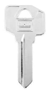 Hy-Ko 11010EZ2 Key Blank, Brass, Nickel, For: LSDA Cabinet, House Locks and Padlocks, EZ2 Key Number, Pack of 10