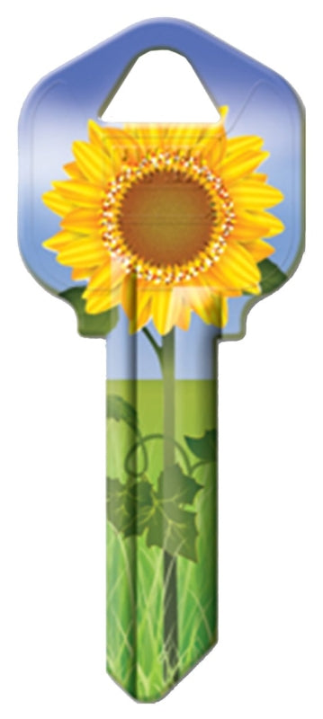Hy-Ko 16005KW1-17 Key Blank, Sunflower, Brass, Nickel-Plated, For: Kwikset KW1 Keyways, KW1 Key Number, Pack of 5