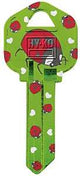 Hy-Ko 16005KW1-20 Key Blank, Ladybug, Brass, Nickel, For: Kwikset KW1 Keyways, KW1-20 Key Number, Pack of 5