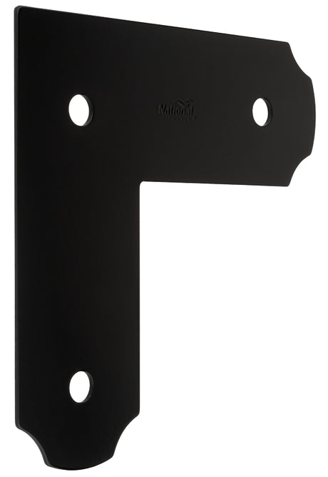 National Hardware Hartley Series N800-014 L-Strap, 8-1/4 in L, 8-1/4 in W, Steel, Storm Shine Powder-Coated