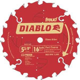 Diablo D0516X Circular Saw Blade, 5-3/8 in Dia, 0.393 in Arbor, 16-Teeth, Carbide Cutting Edge