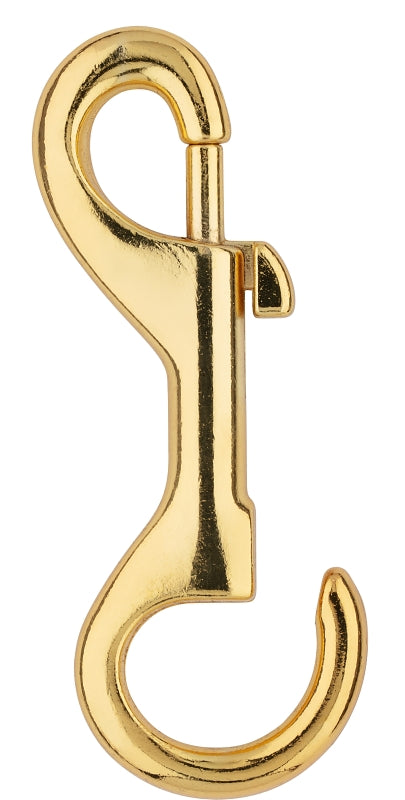 National Hardware N890-022 Boat Snap with Fixed Round Eye, 1/4 in, 150 lb Working Load, Zinc, Bronze