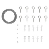National Hardware N900-012 Garden Trellis Hardware Kit, Aluminum/Plastic/Stainless Steel, Multi-Color