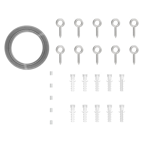 National Hardware N900-012 Garden Trellis Hardware Kit, Aluminum/Plastic/Stainless Steel, Multi-Color