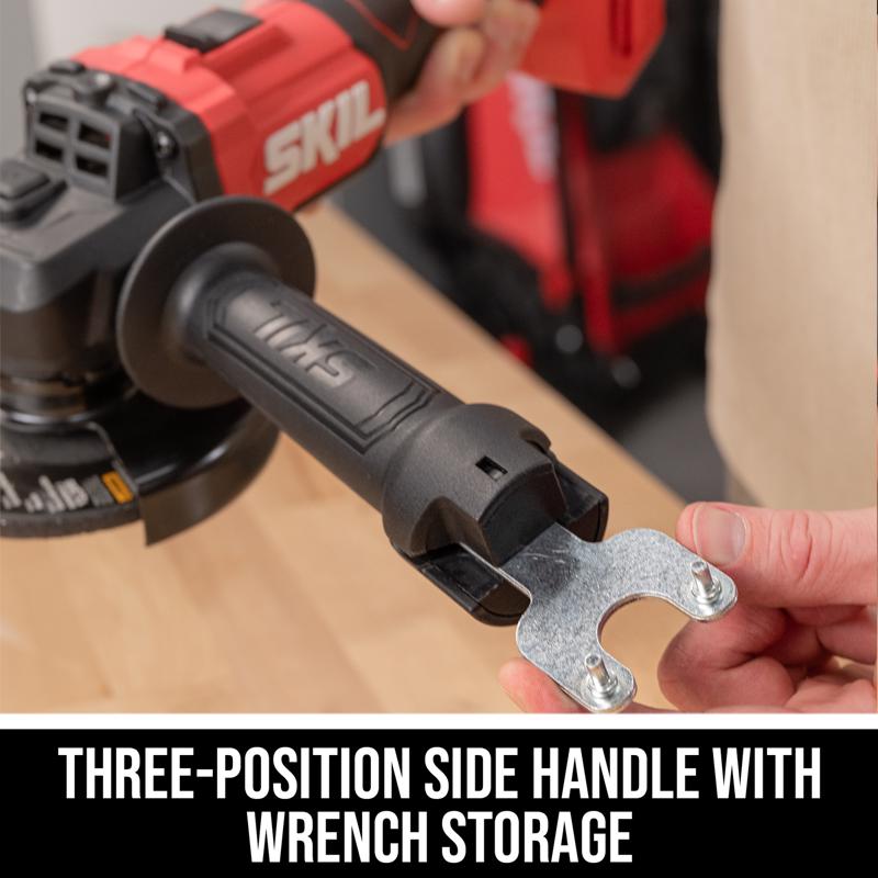 SKIL 20V PWRCORE 20 Cordless 4-1/2 in. Angle Grinder Kit (Battery & Charger)