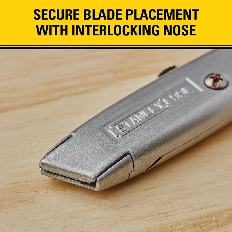 Stanley Classic 99 6 in. Retractable Utility Knife Gray 1 pk, Pack of 6