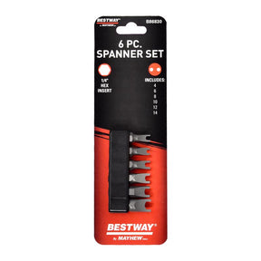 Mayhew Bestway Spanner Screwdriver Bit Set 6 pc