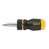DeWalt MAX FIT Ratcheting Multi-Bit Stubby Screwdriver Set 7 pc