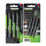 TRACER 6 in. L Marker Kit Assorted 3 pc