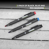 TRACER 6 in. L Marker Kit Assorted 3 pc