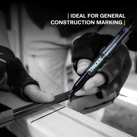 Tracer 6 in. L Permanent Marker Black 1 pc
