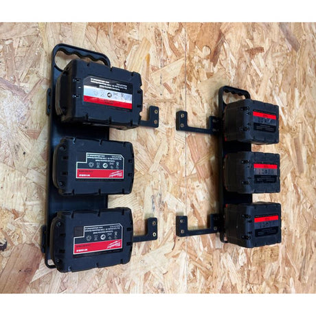 StealthMounts Milwaukee M18 Battery Rack Black