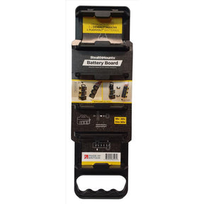 StealthMounts DeWalt MAX/XR and FlexVolt Battery Rack Black