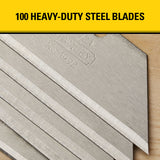Stanley High Carbon Steel Heavy Duty Blade Dispenser with Blades 2.4 in. L 100 pc