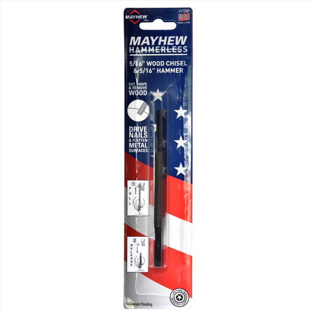 Mayhew Hammerless Wood Chisel and Hammer 1 pc