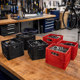 Organize-it Black Miniature Storage Bin 5.5 in. H X 6.5 in. W X 6.5 in. D Stackable, Pack of 8