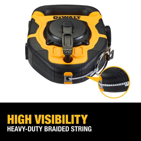 DeWalt Large Capacity Chalk Line Reel 150 ft. Braided