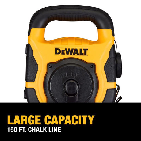 DeWalt Large Capacity Chalk Line Reel 150 ft. Braided