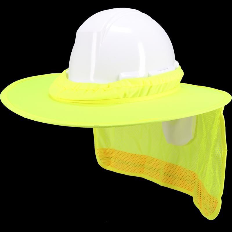 PIP EZ-Cool Hard Hat Brim with Neck Shade Yellow