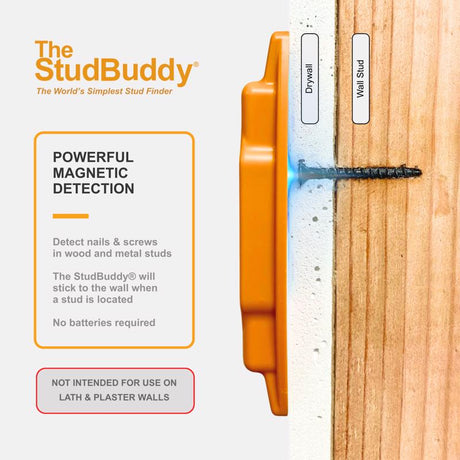 The StudBuddy 2 Pack 5.5 in. L X 1 in. W Magnetic Stud Finder 2 in. 2 pc