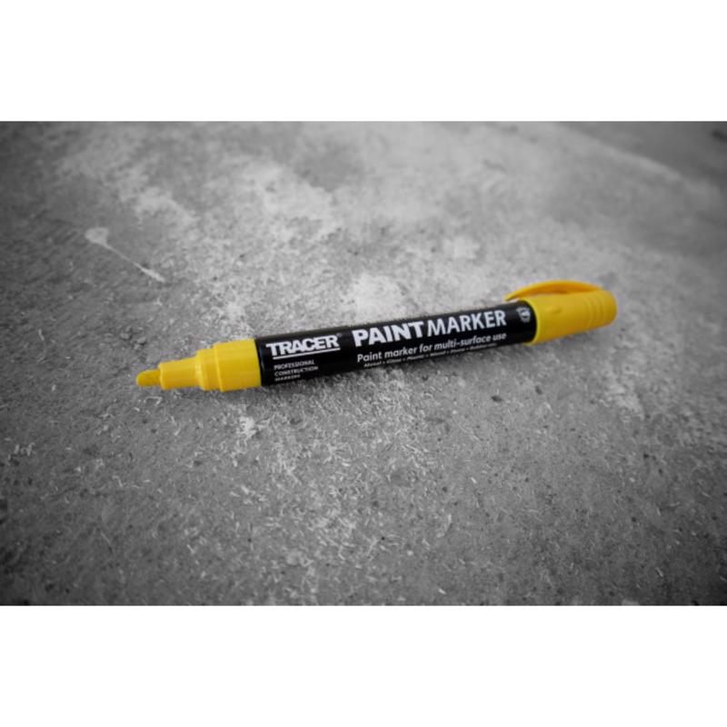 Tracer 8 in. L Paint Marker Yellow 1 pc