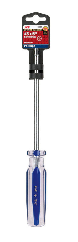 Ace No. 3 X 6 in. L Phillips Screwdriver 1 pc, Pack of 3