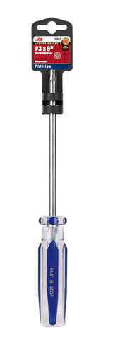 Ace No. 3 X 6 in. L Phillips Screwdriver 1 pc, Pack of 3