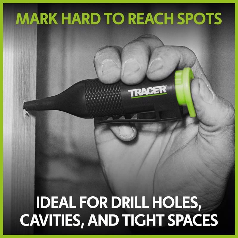 Tracer Trueshot 1 fl. oz. Hi-Visibility Marking Chalk Fluorescent Green 1 pk