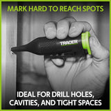 Tracer Trueshot 1 fl. oz. Hi-Visibility Marking Chalk Fluorescent Green 1 pk