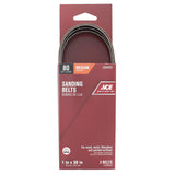 Ace 30 in. L X 1 in. W Aluminum Oxide Sanding Belt 80 Grit Medium 3 pc